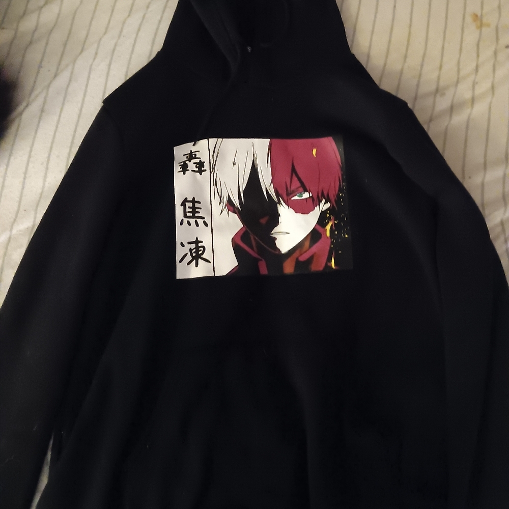 BLACK ANIME HOODIE MY HERO ACADEMIA